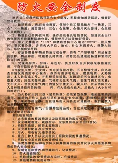 安全防火制度图片 安全防火制度图片