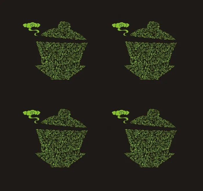 矢量茶碗图片