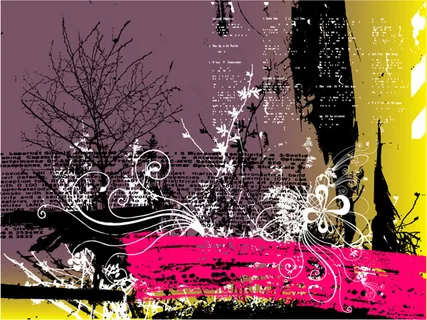 颓废的矢量元素