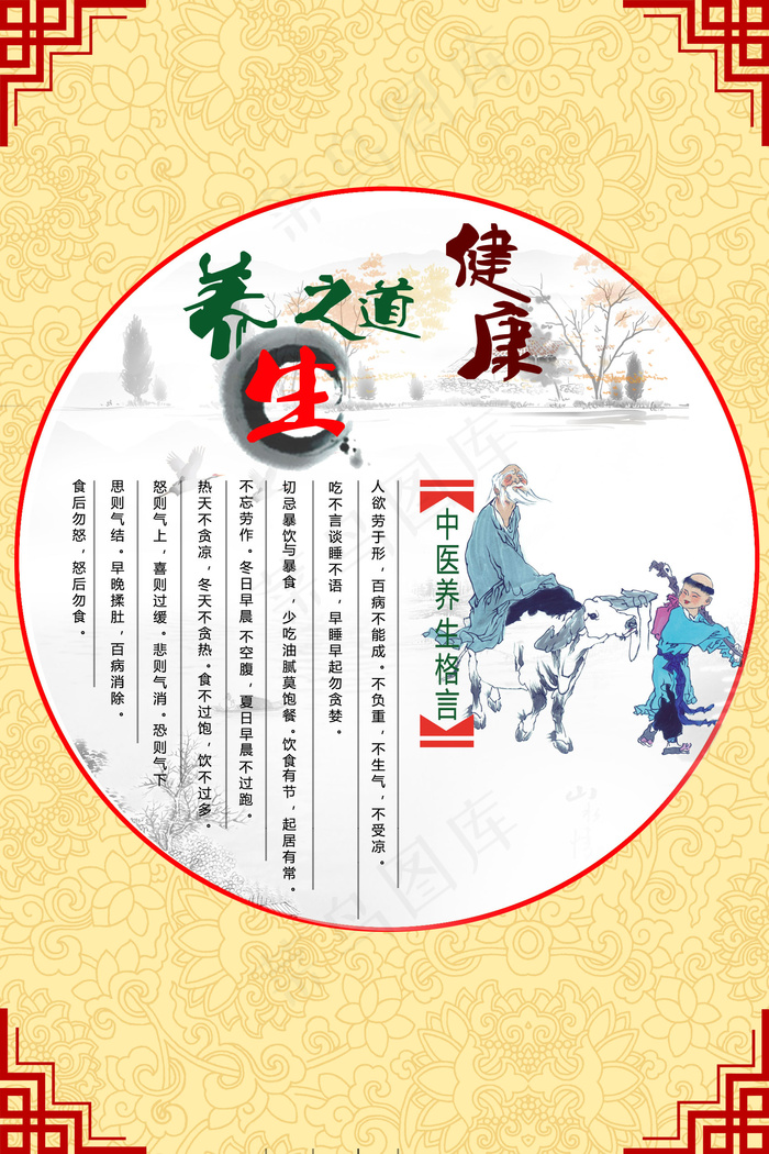 中医养生宣传展板