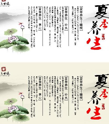 夏季养生海报图片