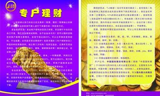 理财 期货 dm单页图片