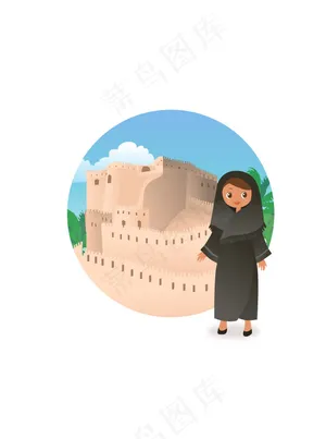 传统民族少女