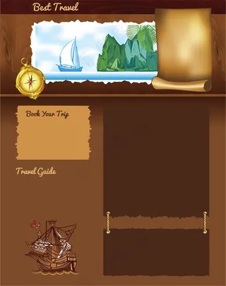 夏季旅游模版背景图片