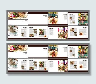 海鲜食品画册设计psd分层素材