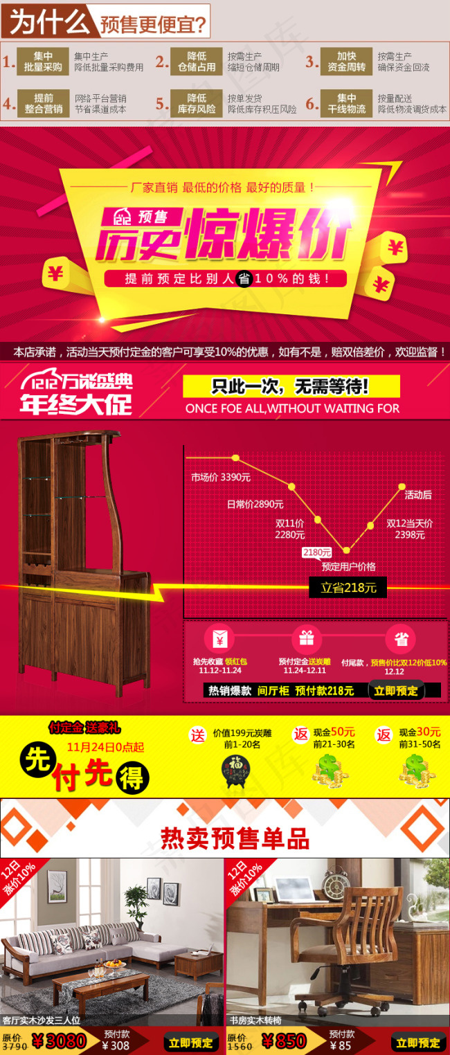 预售产品页面psd模版下载