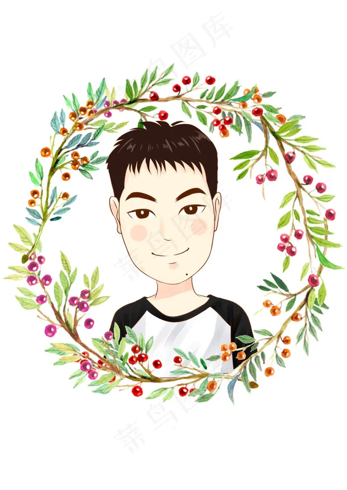 萌彩 psd 手绘 人物形象设计(3507X4960(DPI:300))psd模版下载