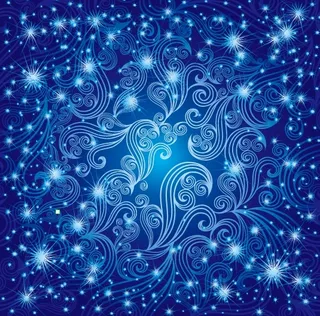 蓝色个性背景设计矢量图