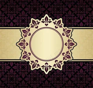 欧式花纹背景图片