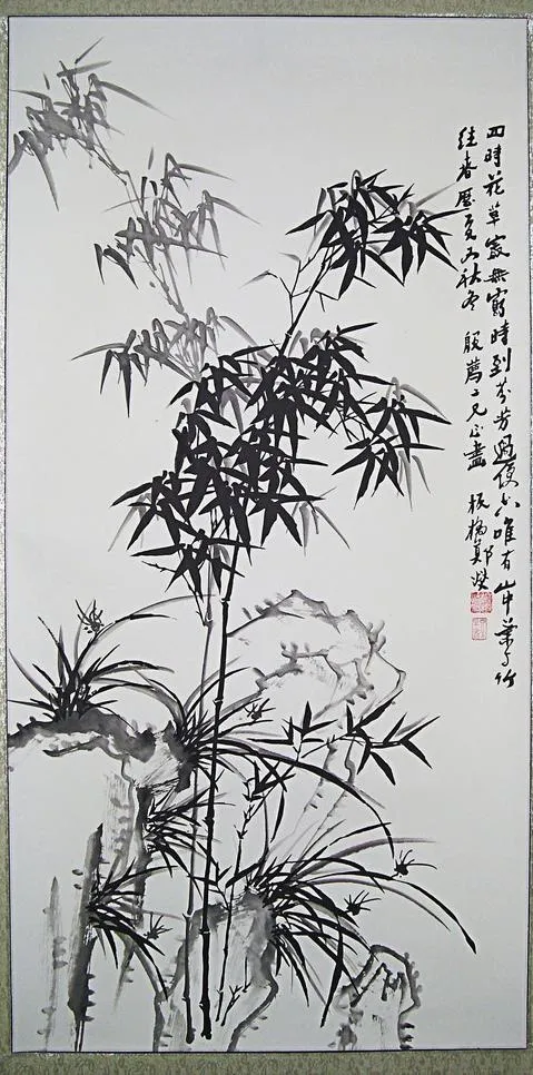 水墨竹子图片