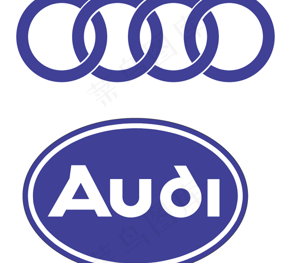 Audi logo设计欣赏 奥迪标...ai矢量模版下载