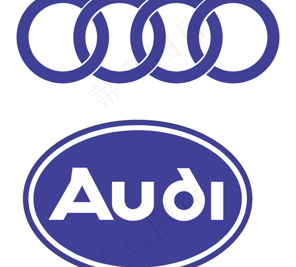 Audi logo设计欣赏 奥迪标...