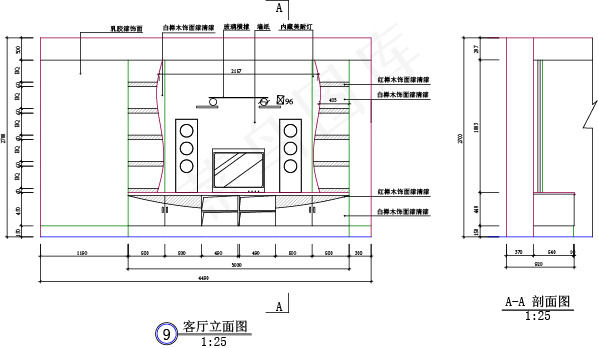 cad剖面图