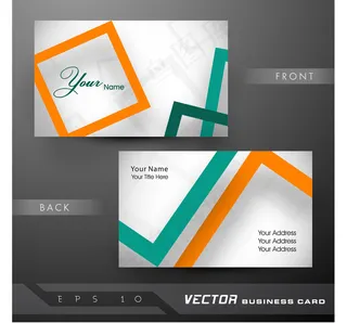 高档大气精致简洁名片设计模板