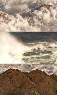 超高清浪花翻滚惊涛拍岸视频