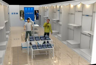 服装展柜效果图