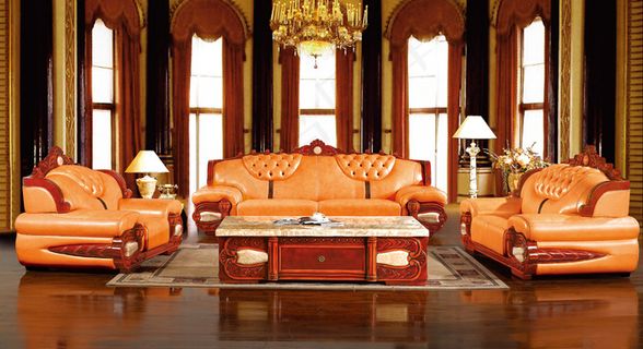 欧式 沙发 牛皮 厚皮