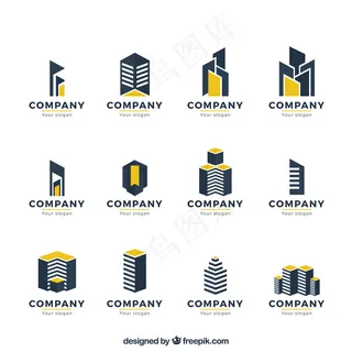 现代主义的房地产标识收藏