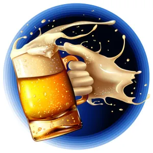 卡通插画啤酒2矢量素材