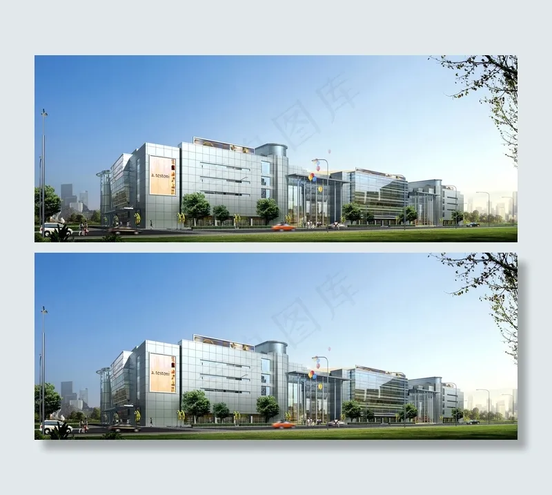 购物广场景观效果图图片