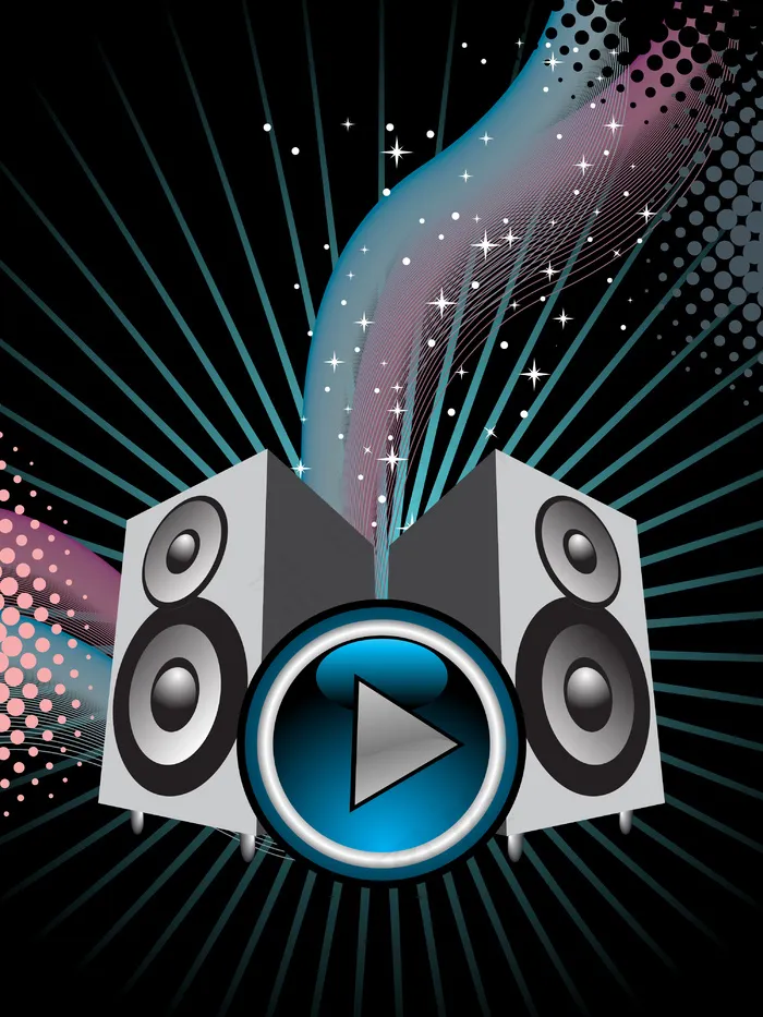 背景扬声器eps,ai矢量模版下载