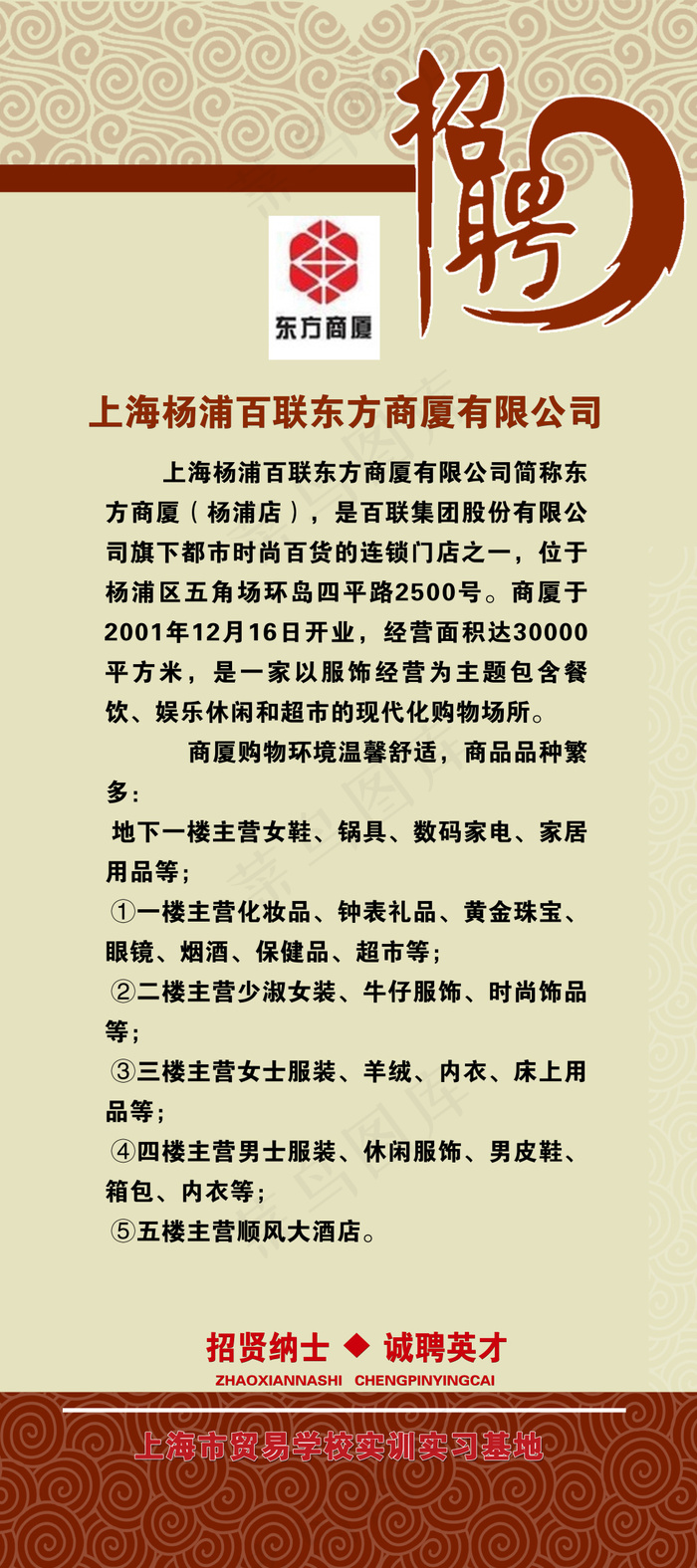 招聘海报psd模版下载