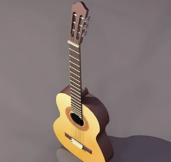 吉他、电吉他-乐器3D模型素材10