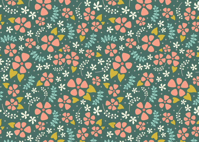 植物花纹底纹背景矢量图