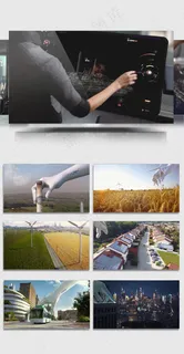 3D智慧科技梦幻城市虚拟城市生长建...