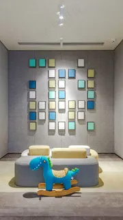 室内灯光休闲沙发高清摄影图片