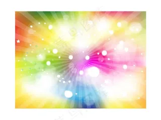 七彩背景矢量图素材