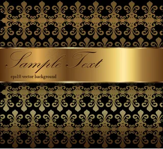 矢量华丽高雅花纹背景素材