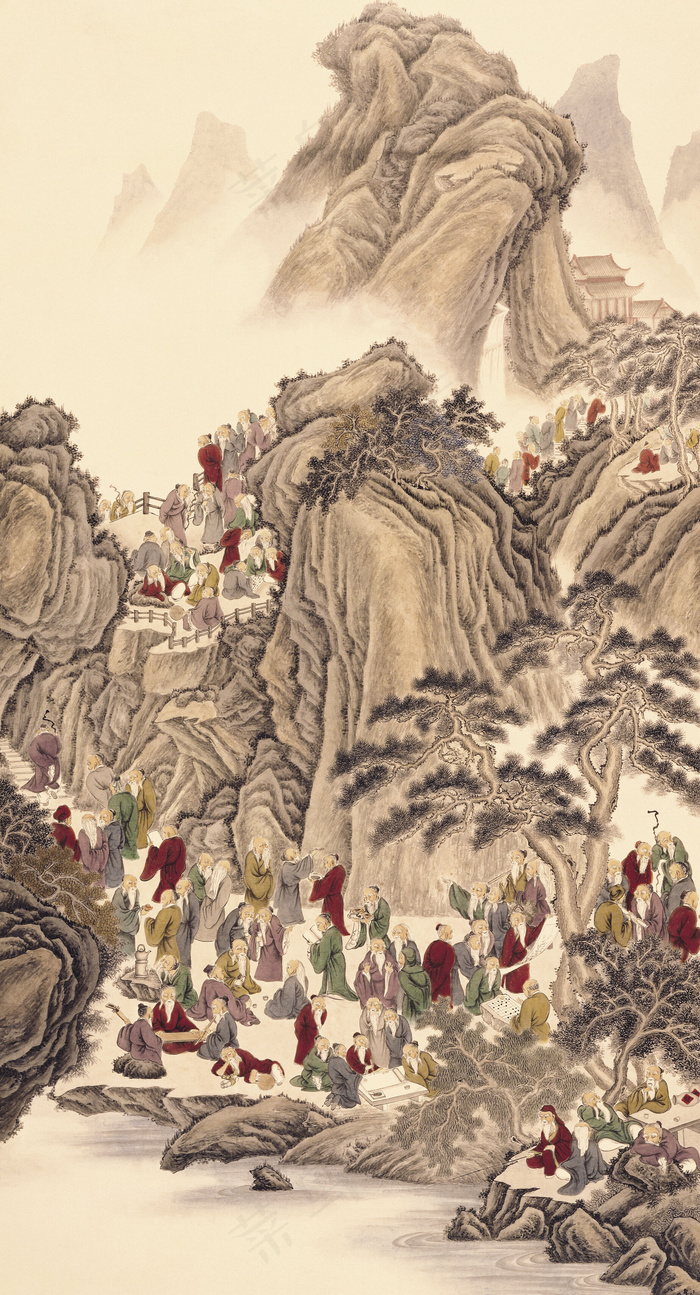 写意古代人物 国画_0049