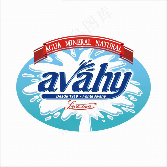 蓝色背景深色字体LOGO