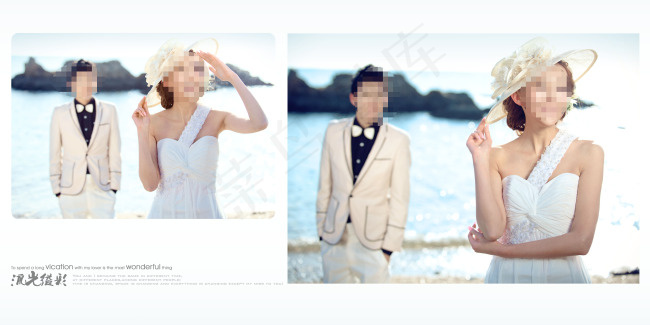 婚纱展板模板下载(5984X2992(DPI:200))psd模版下载