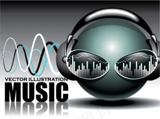 超酷音乐矢量素材