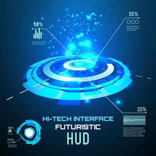 科幻风背景V1矢量图片