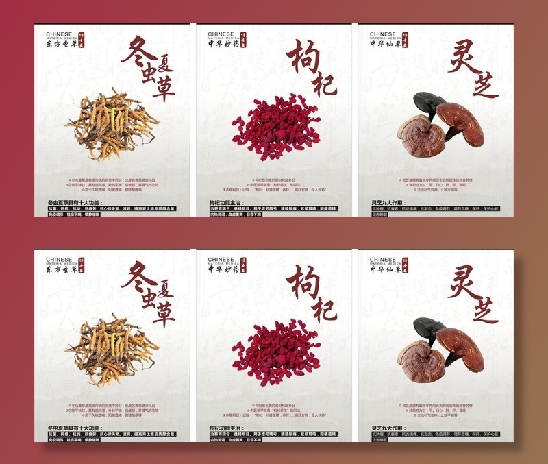 名品中药展板图片