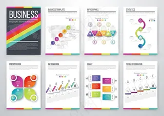 ppt图标元素序列统计图标