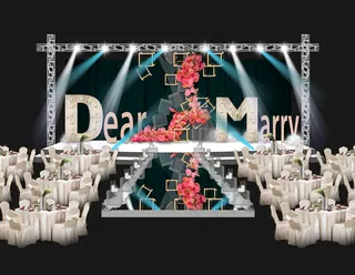 工业风婚礼主舞台