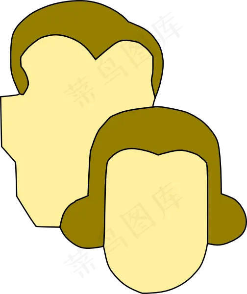 夫妻家庭剪贴画