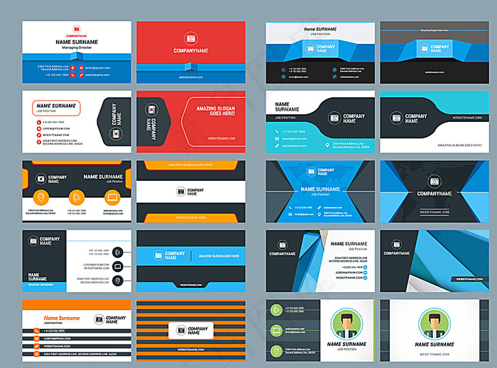 时尚商务名片图片