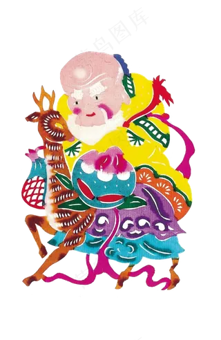 卡通寿星寿字海报设计素材