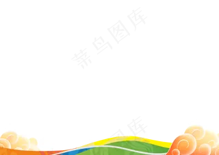 古风中式古典祥云图案边框PNG背景...