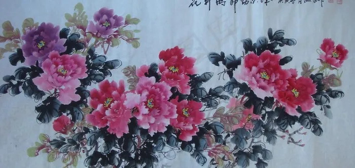 国画牡丹图片