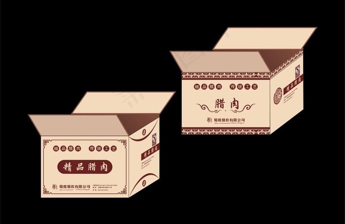 外箱包装图片cdr矢量模版下载