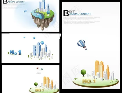 商务城镇 商务背景图片