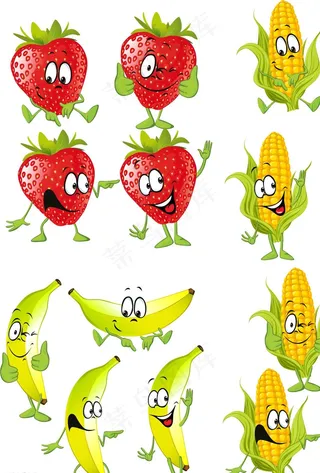 卡通水果图片
