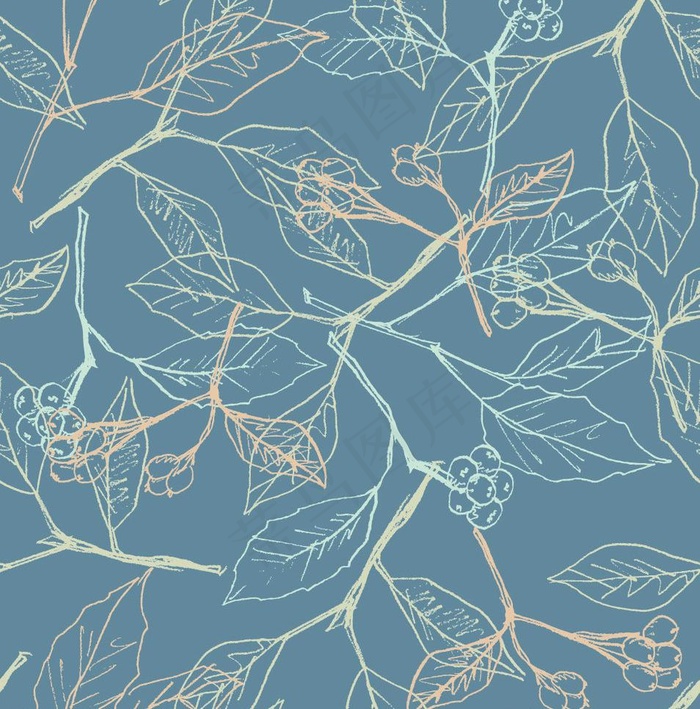 植物图片eps,ai矢量模版下载