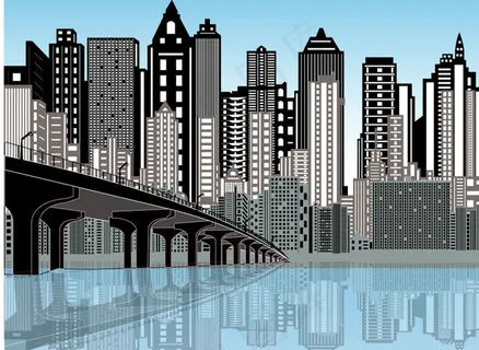 城市建筑 桥梁图片